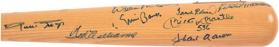- 500 Home Run Club Limited Edition 153/300 Signed Bat - from Classic 1989 Atlantic City Show (PSA/DNA)