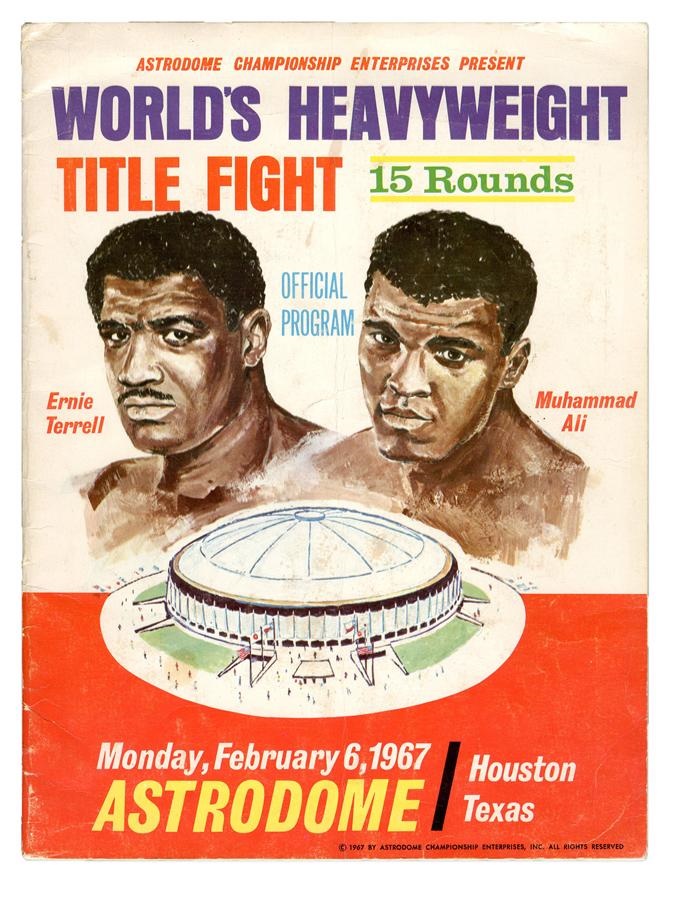 Cassius Clay/Muhammad Ali Program Collection - 1967 Muhammad Ali vs. Ernie Terrell On-Site Program