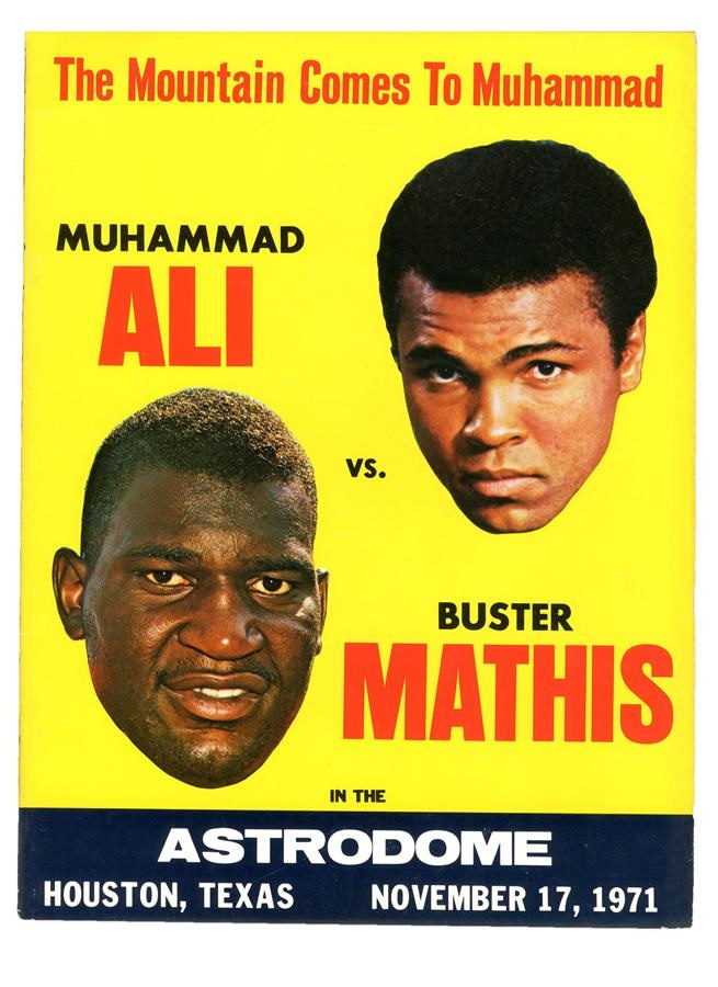 1971 Muhammad Ali vs. Buster Mathis On-Site Program