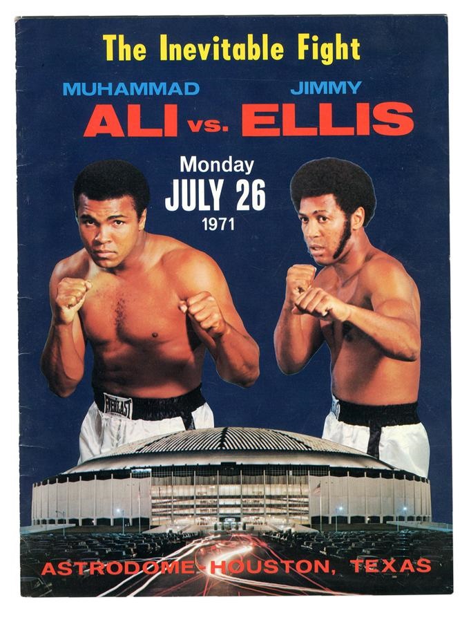Cassius Clay/Muhammad Ali Program Collection - 1971 Muhammad Ali vs. Jimmy Ellis On-Site Program