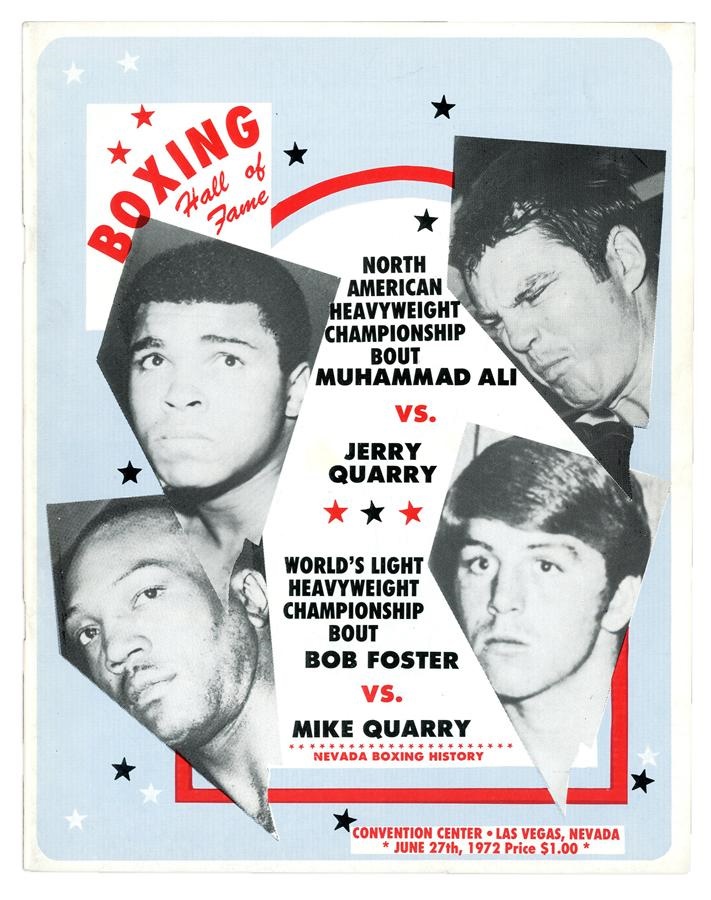 - 1972 Muhammad Ali vs. Jerry Quarry II On-Site Program