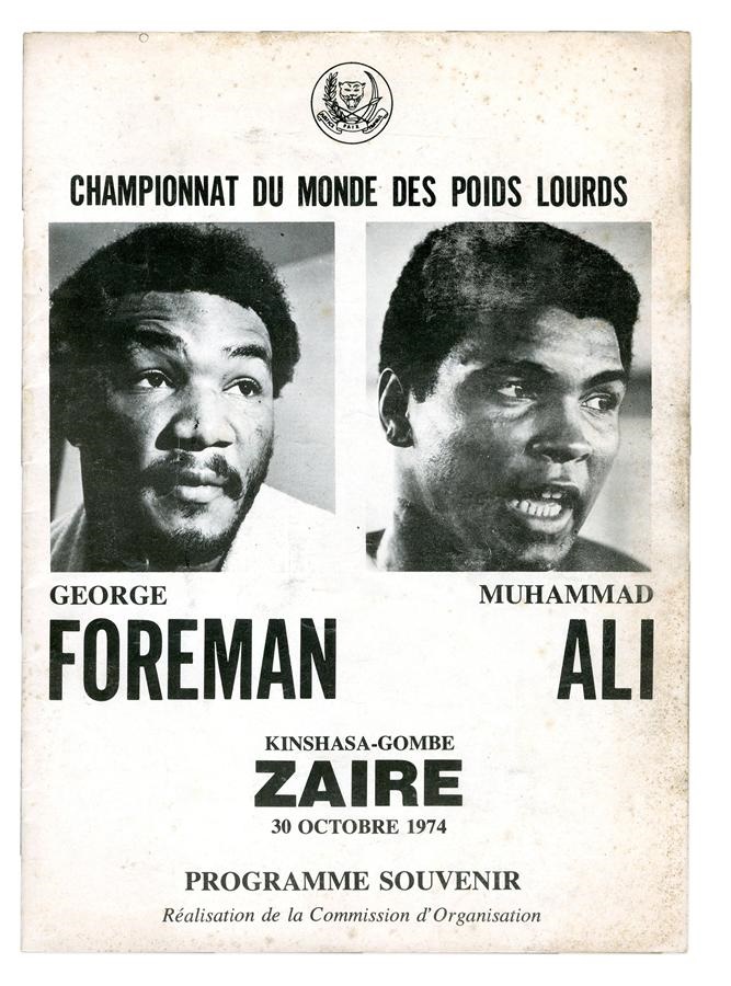 1974 Muhammad Ali vs. George Foreman On-Site Program