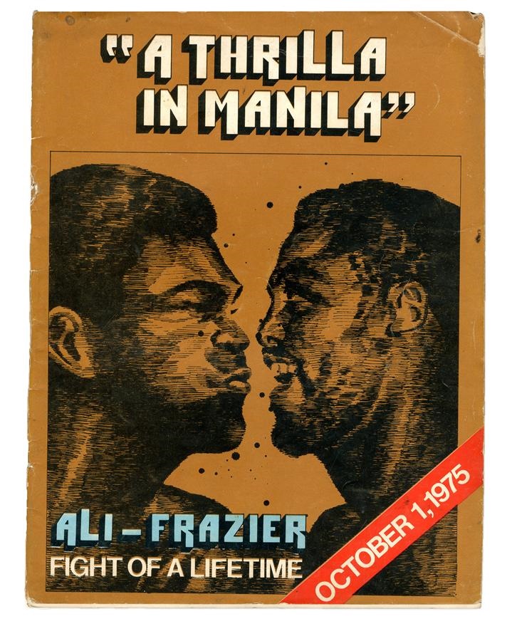 Cassius Clay/Muhammad Ali Program Collection - 1975 Muhammad Ali vs. Joe Frazier III On-Site Program