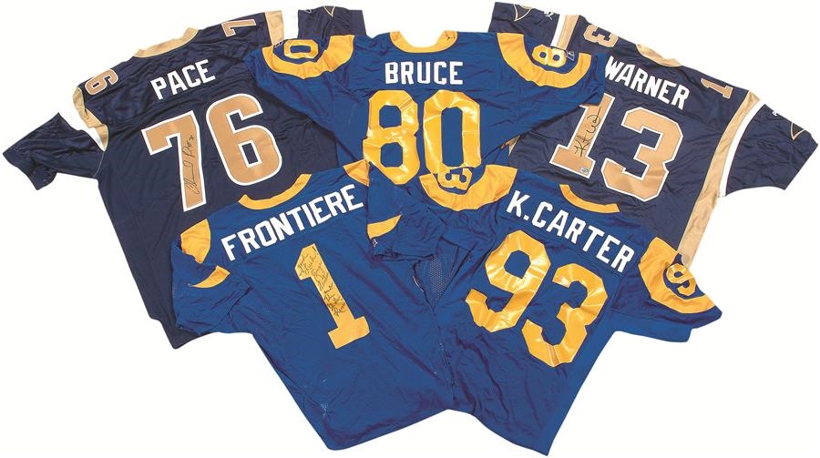 St. Louis Rams Game Issued and Signed Jerseys (5)
