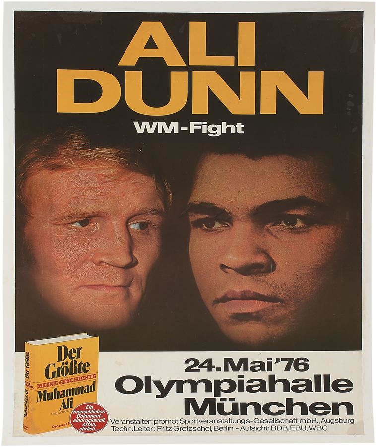 1976 Muhammad Ali vs. Richard Dunn On-Site Poster