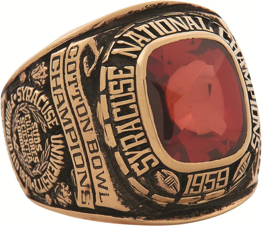 Football - 1959 Syracuse Orangeman National Football Championship Ring