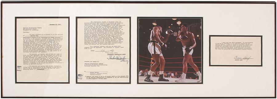 - 1963 Cassius Clay Signed Contract to Appear on ABC - Three Months Before Clay vs. Liston I (JSA LOA)