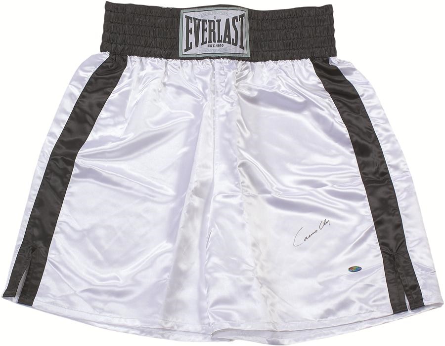 Muhammad Ali & Boxing - Cassius Clay Signed Everlast Boxing Trunks (Steiner)