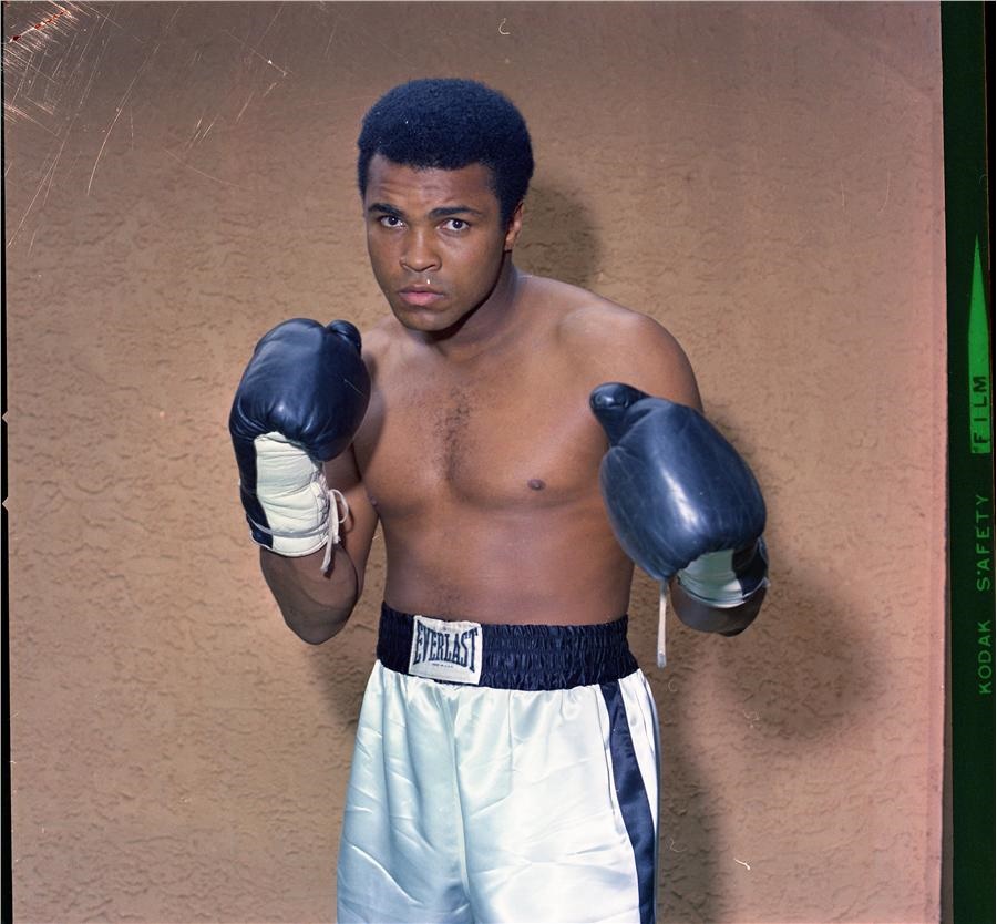 Muhammad Ali Exceptional Studio Portrait From-The-Camera Negative