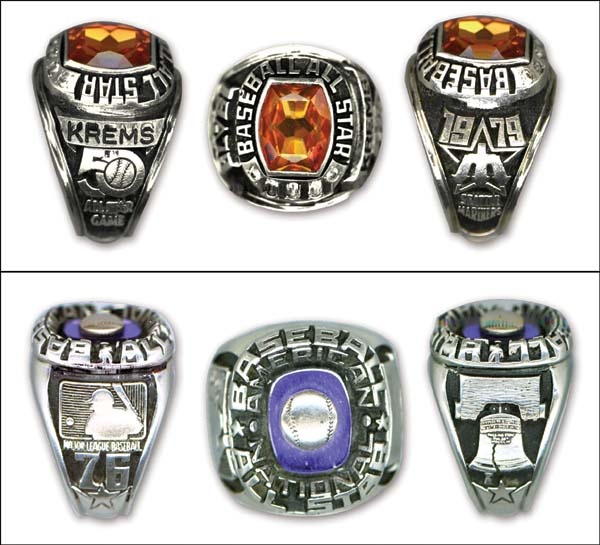 - 1976 & 1979 Baseball All-Star Rings