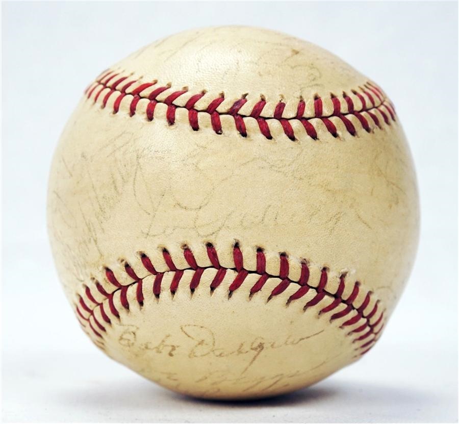 NY Yankees, Giants & Mets - 1938 World Series Champion New York Yankees Team-Signed Baseball (JSA LOA)