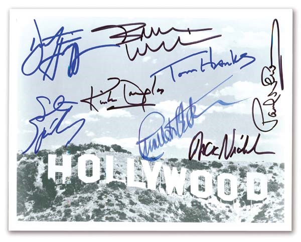 - Hollywood Superstars Signed Photograph