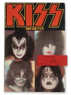 KISS - Kiss Tour Book & Unused Ticket (2)