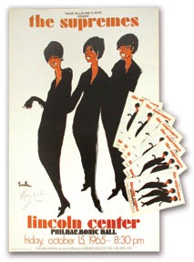 Posters and Handbills - 1965 The Supremes Signed Poster and Handbills (7)