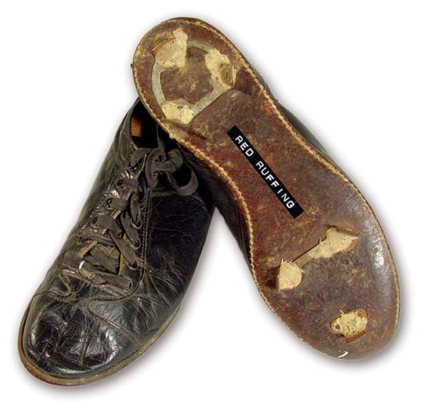 Baseball Equipment - 1940's Red Ruffing Game Worn Spikes