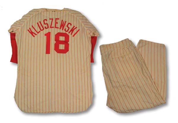 Pete Rose & Cincinnati Reds - Circa 1968 Ted Kluszewski Old Timers Game Worn Uniform