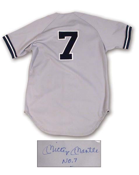 1991 Mickey Mantle Signed Fantasy Camp Jersey