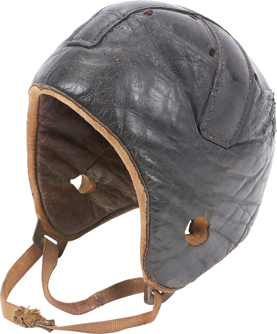 Early Harvard Style Football Helmet