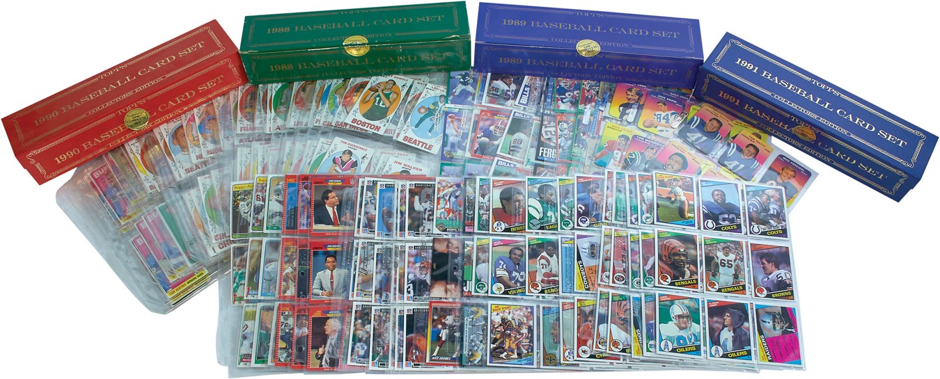 1950s-1990s Basketball, Football and Baseball Card Collection with Near Complete 1969 Topps Basketball Set