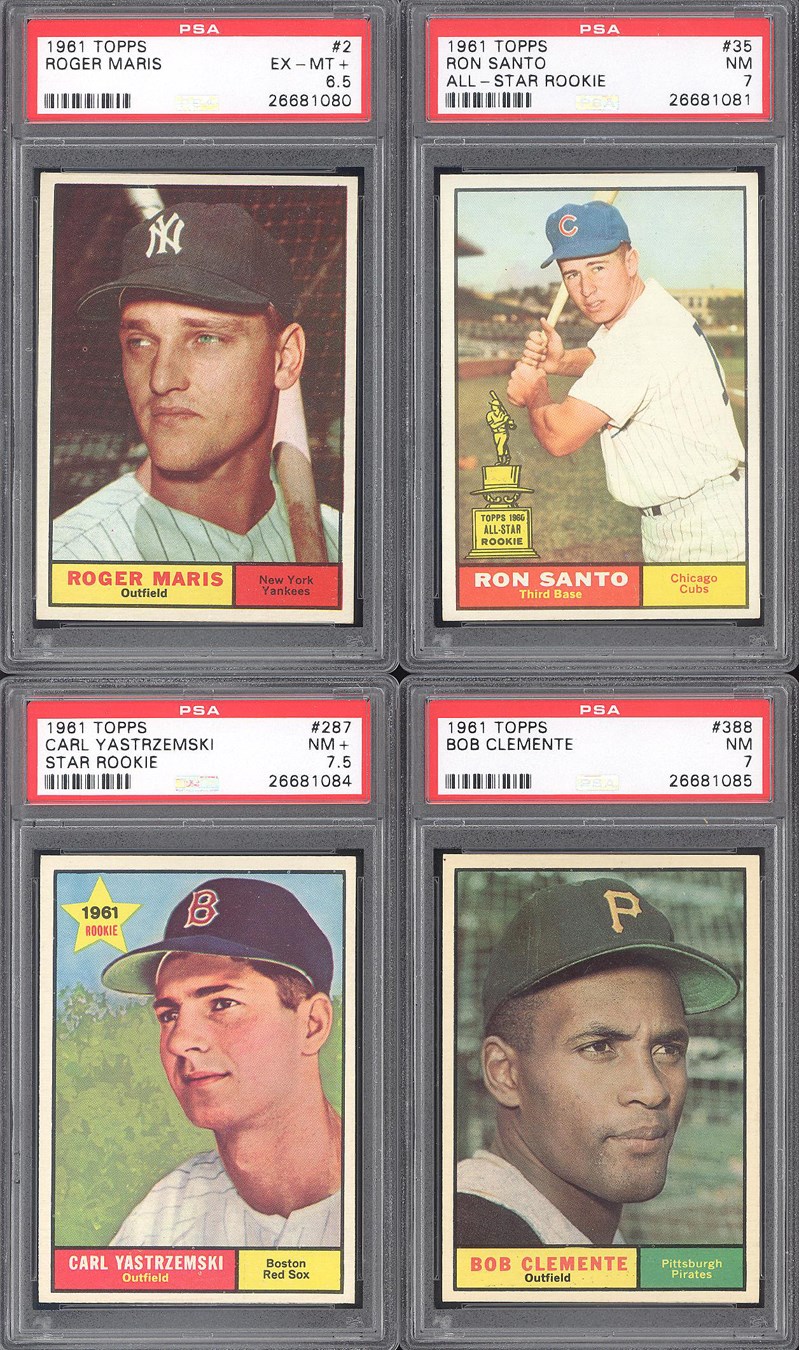 - 1961 Topps Super High Grade Complete Set (587) with (6) PSA Graded