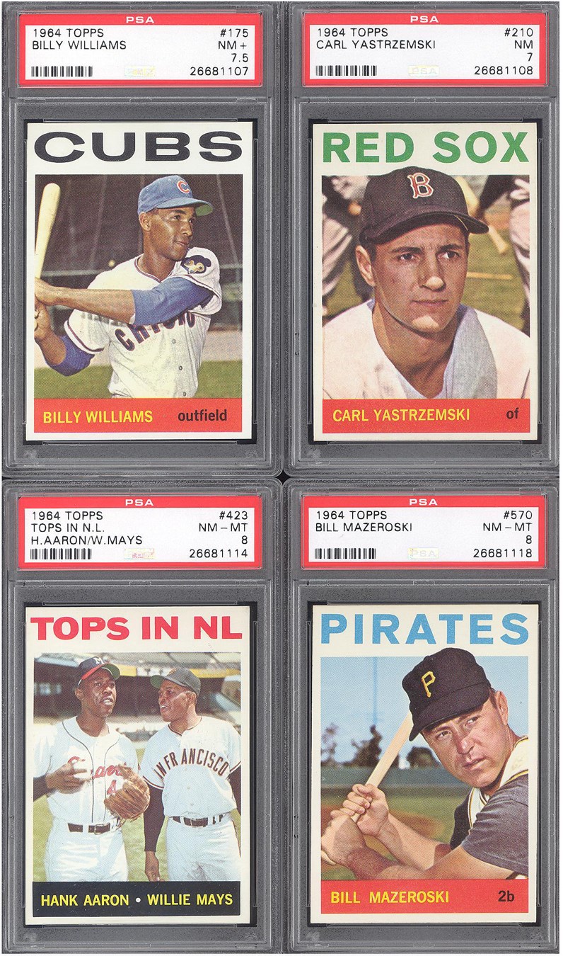 - 1964 Topps Super High Grade Complete Set (587) with (15) PSA Graded