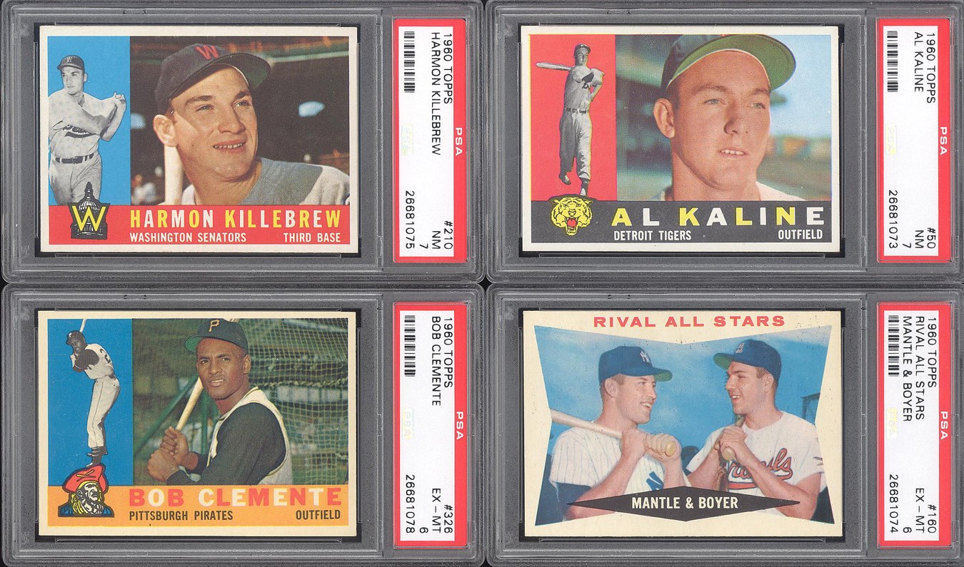 Baseball and Trading Cards - 1960 Topps High Grade Complete Set (572) with (8) PSA Graded