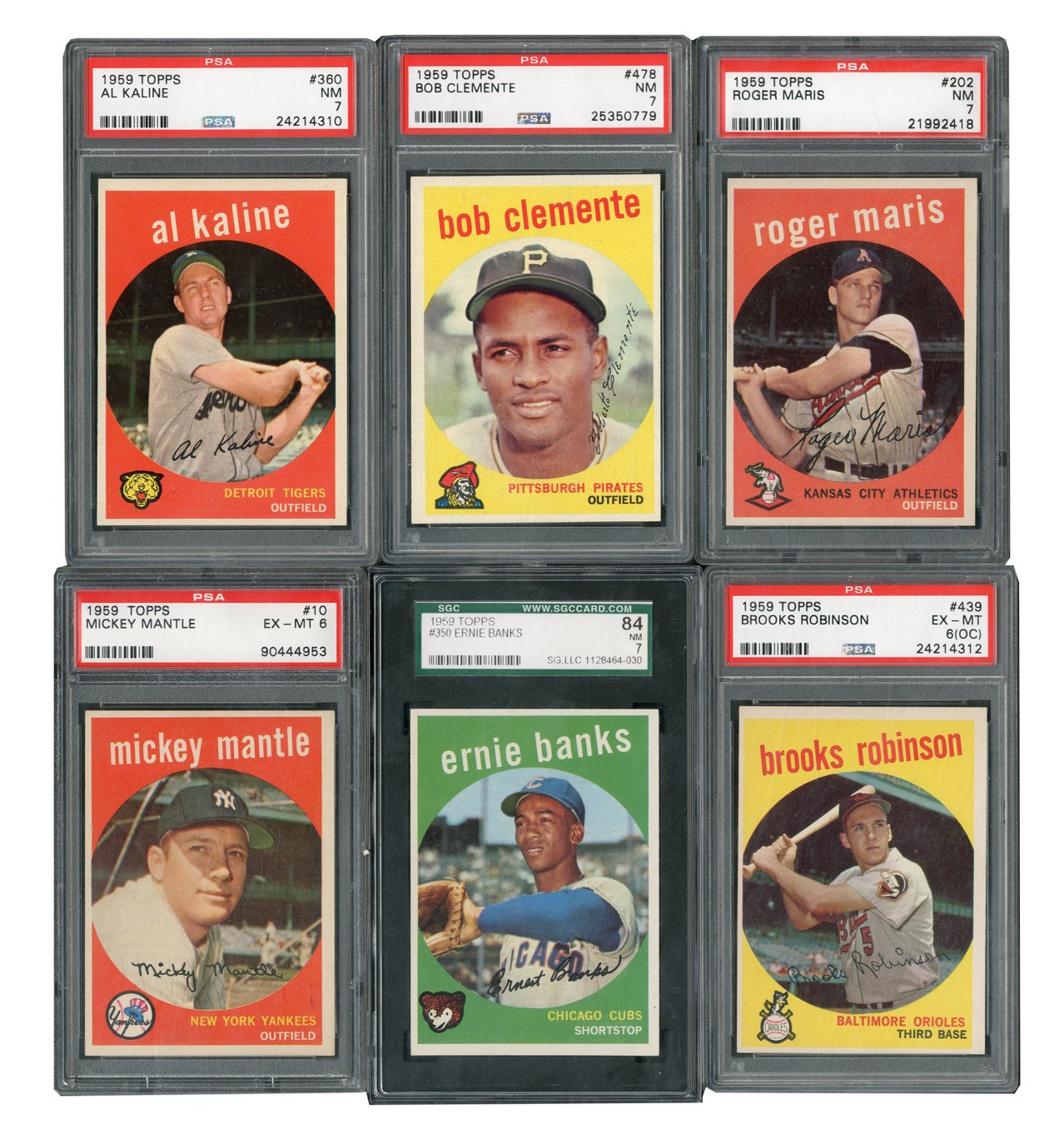 1959 Topps Complete Set with (12) PSA and (1) SGC Graded
