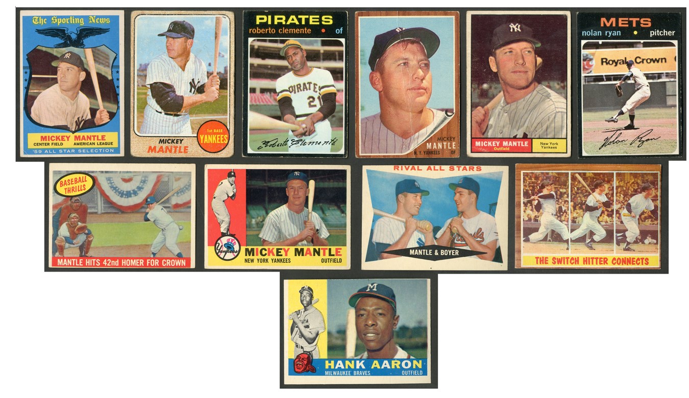 - 1958-71 Topps Partial and Near Set Collection - Loaded with Stars including 8 with Mantle! (4197 cards)