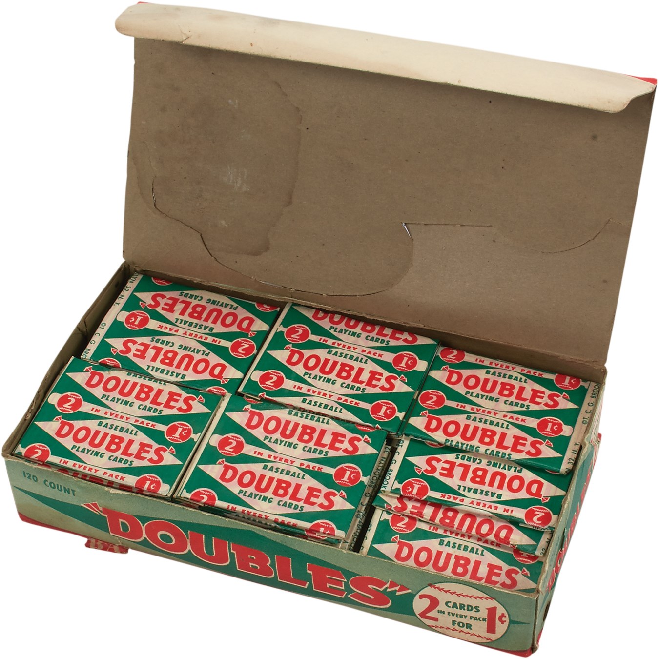 - 1951 Topps Red Backs Unopened Wax Box (120 Packs)