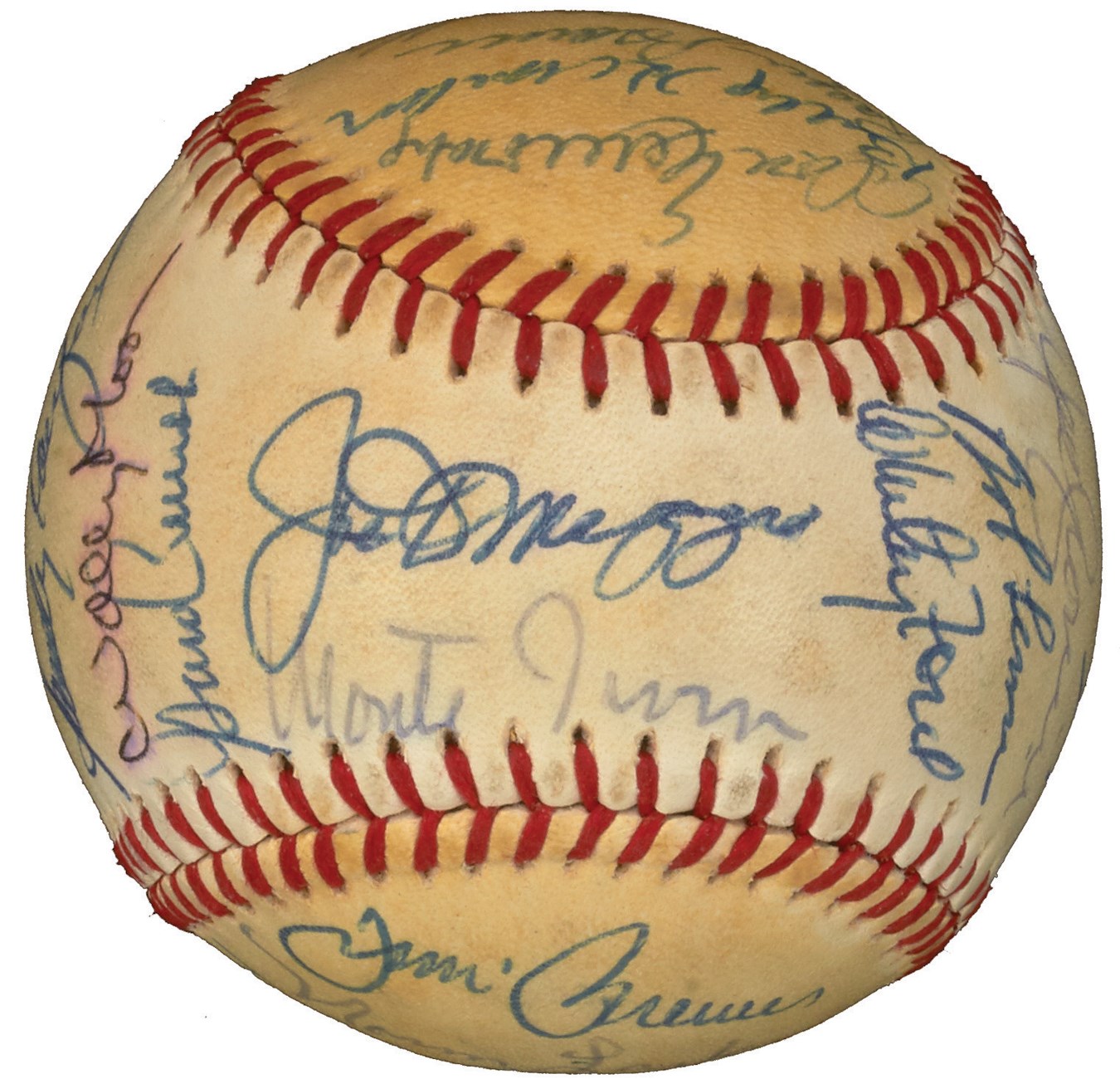 Baseball Autographs - Hall Of Fame Signed Baseball with Maris, Koufax & (24)