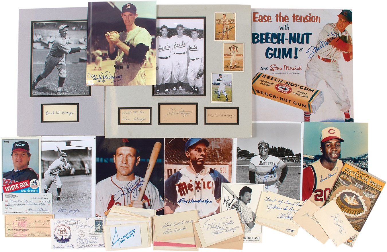 - Beautiful Vintage Baseball Autograph Collection (70+)