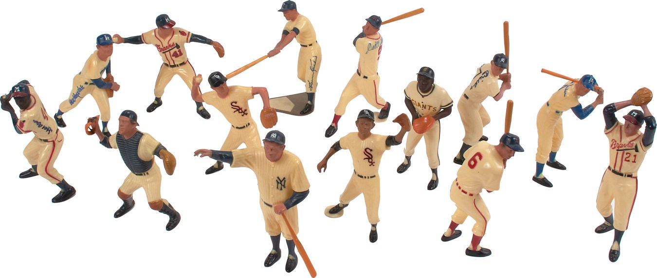 Impressive 1958-63 Hartland Statue Near Complete Set - 12 Signed with Mantle & Williams (14)