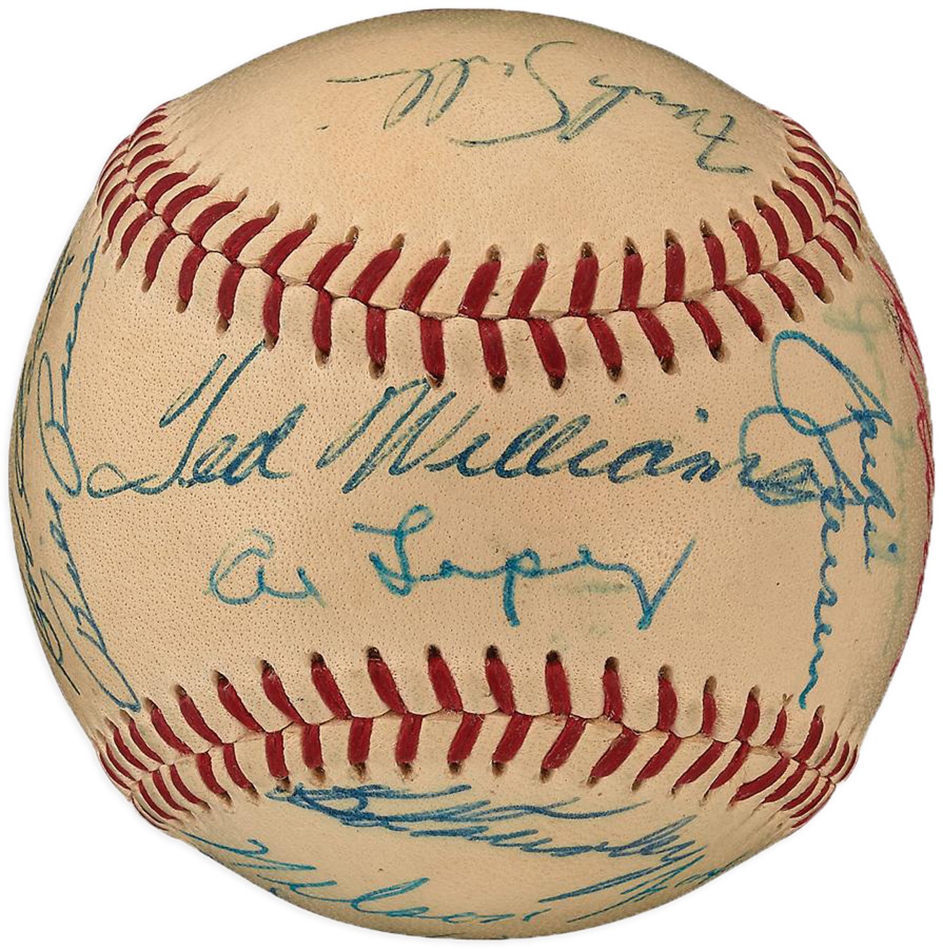 - 1955 American League All-Star Team-Signed Baseball - PSA Authenticated (Kluszewski Collection)