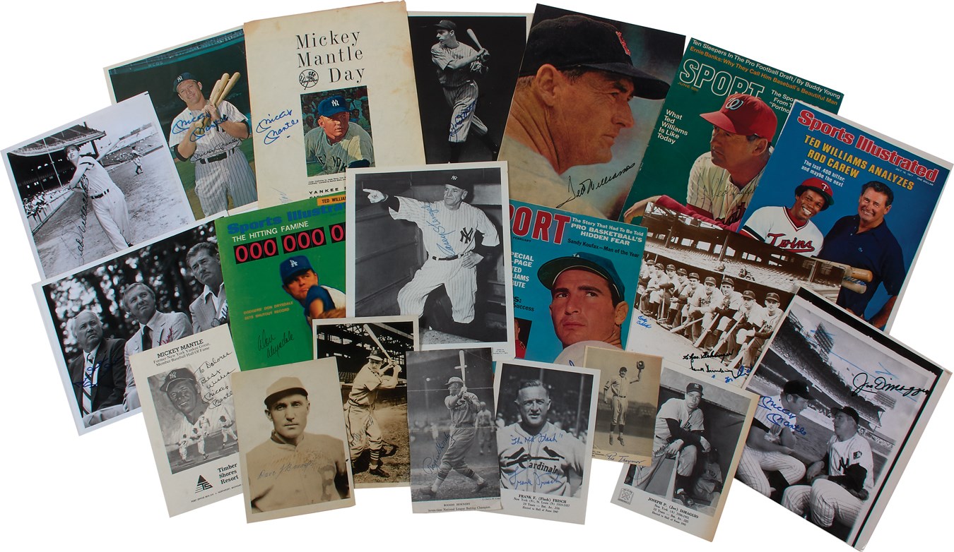 - Massive Baseball Hall of Famers Autograph Collection with Foxx & Hornsby (350+)
