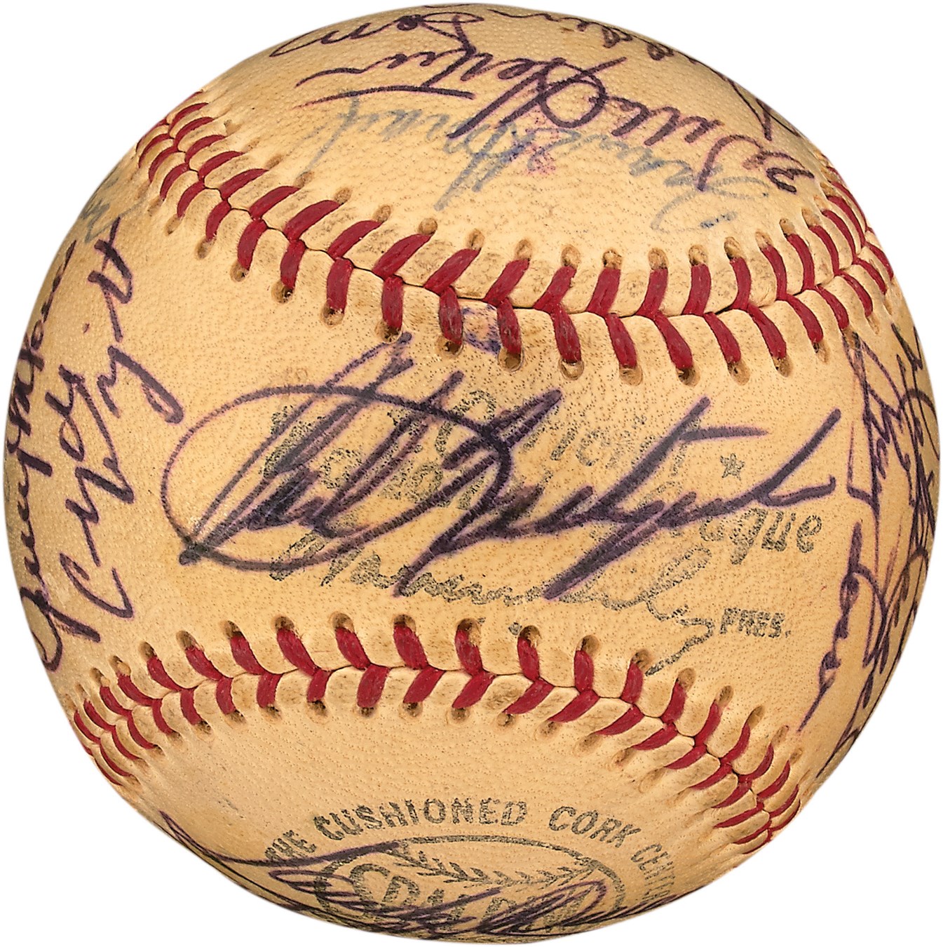 - 1970 American League All-Star Team Signed Baseball - PSA/DNA 7