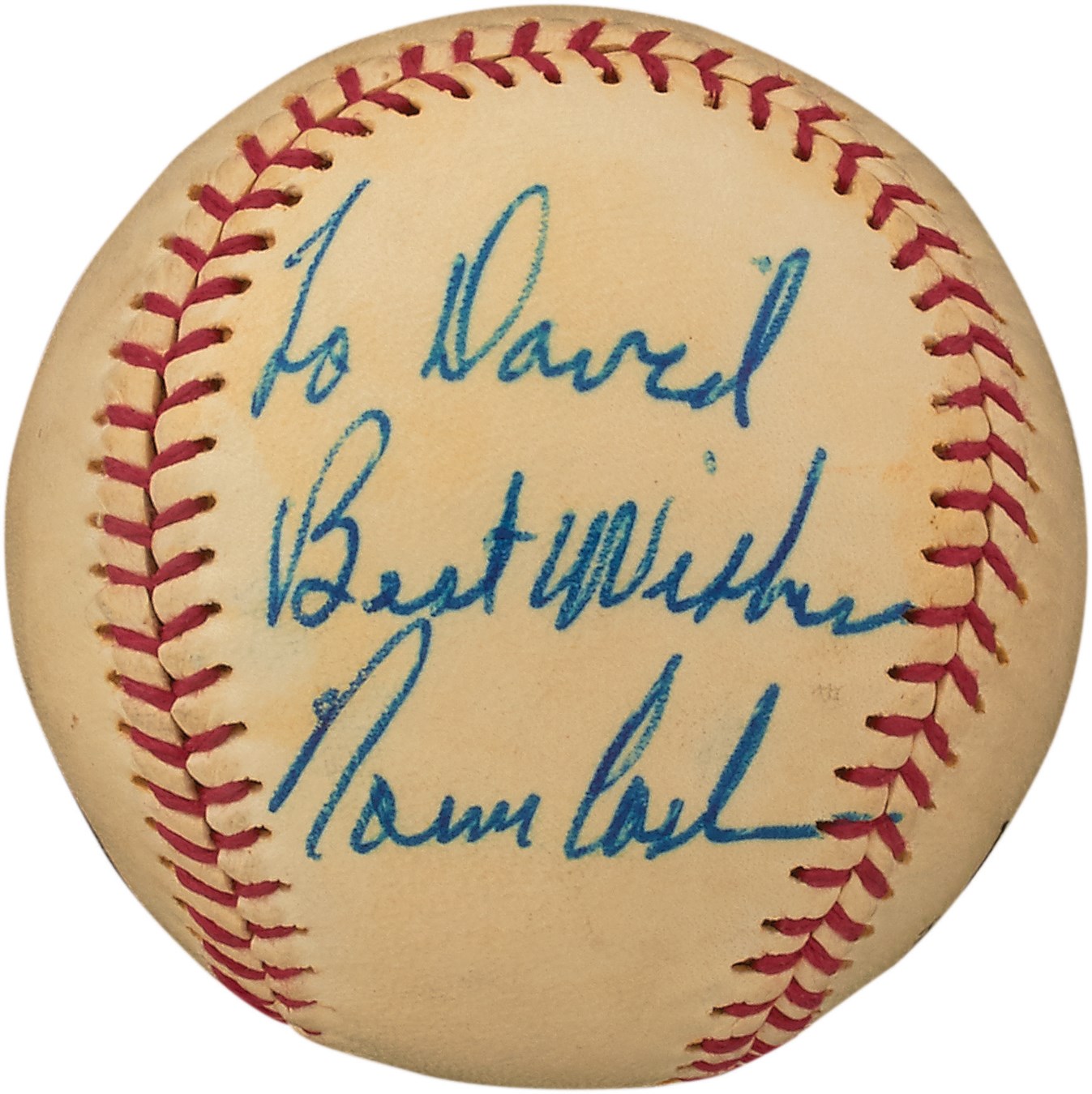 Baseball Autographs - High Grade Norm Cash Single-Signed Baseball (PSA)