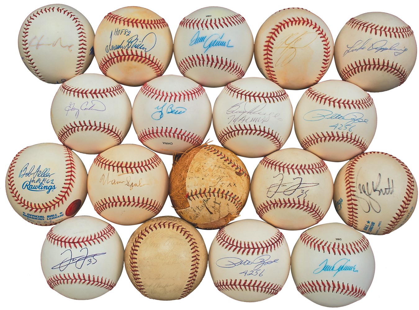 Single & Team-Signed Baseball Collection with Jimmie Foxx (70+)