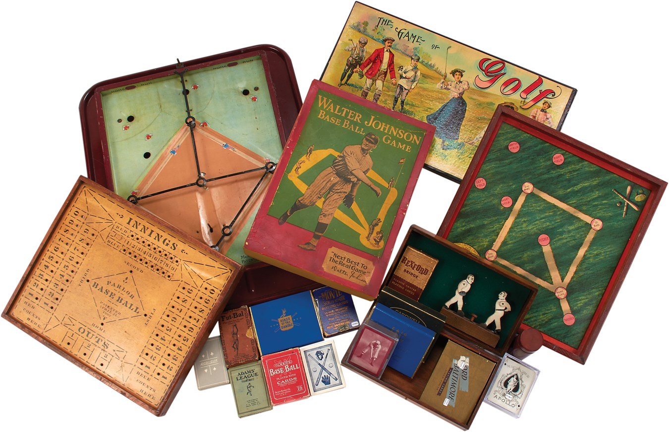 Baseball Memorabilia - Antique Sports Game Collection w/Clark & Sowon Golf (20+)