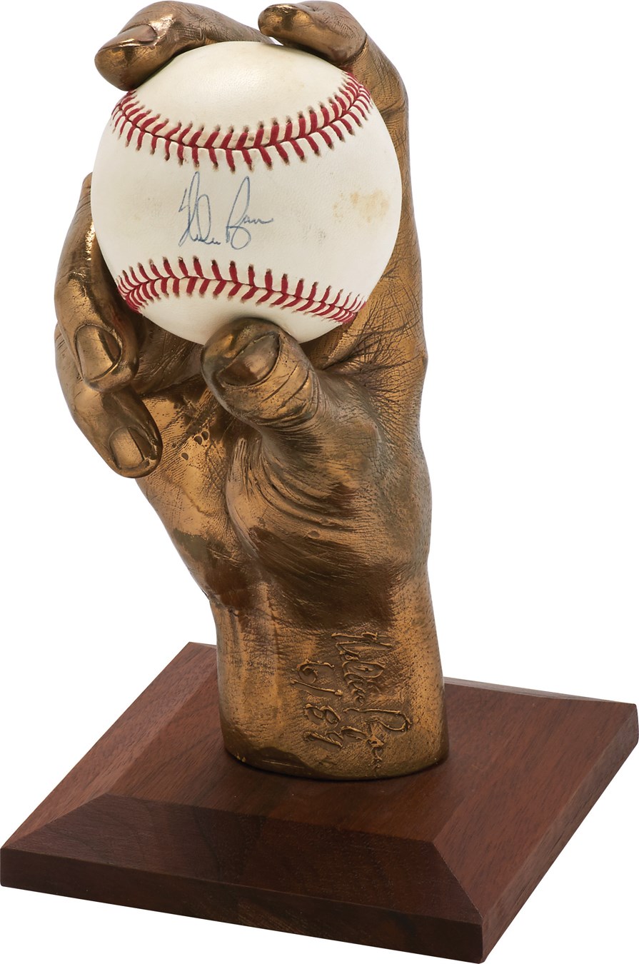 Baseball Memorabilia - 1989 Nolan Ryan Limited Edition 5,000K Bronze Hand Cast