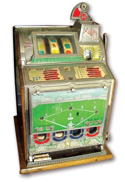 Slot Machines - 1920s Mills Baseball Slot Machine
