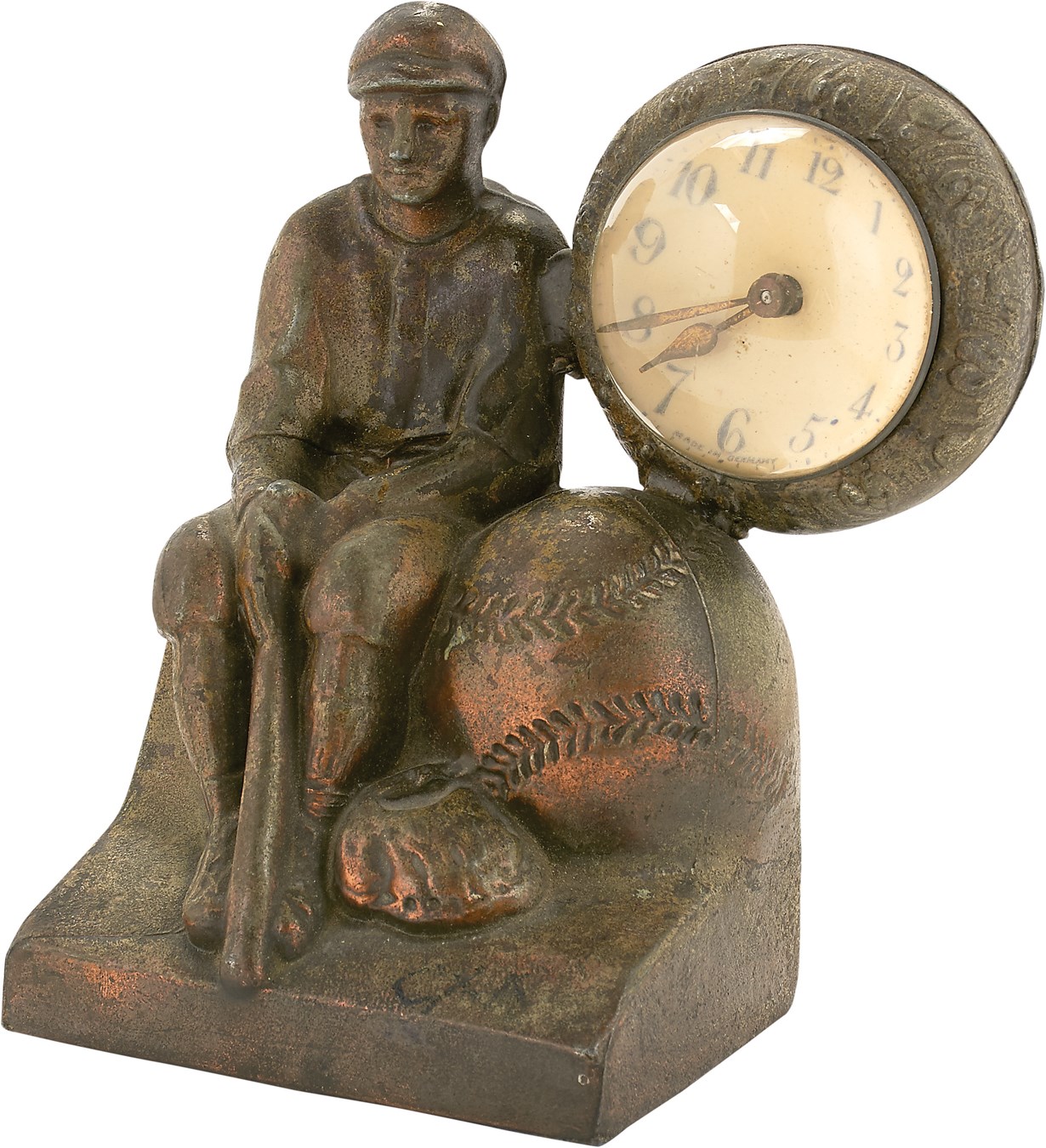 Baseball Memorabilia - 1910s Baseball Table Clock