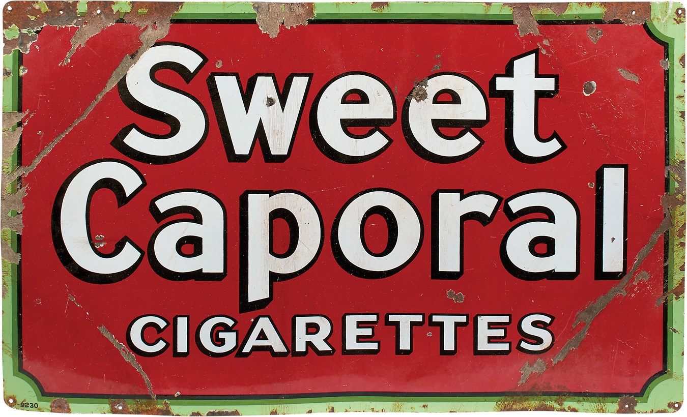 - Sweet Caporal Porcelain Advertising Sign