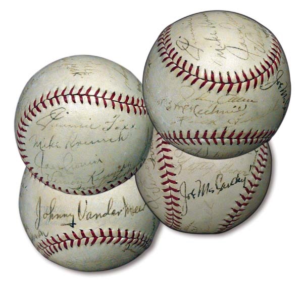 Autographed Baseballs - 1938 American League All-Star Team Signed Baseball