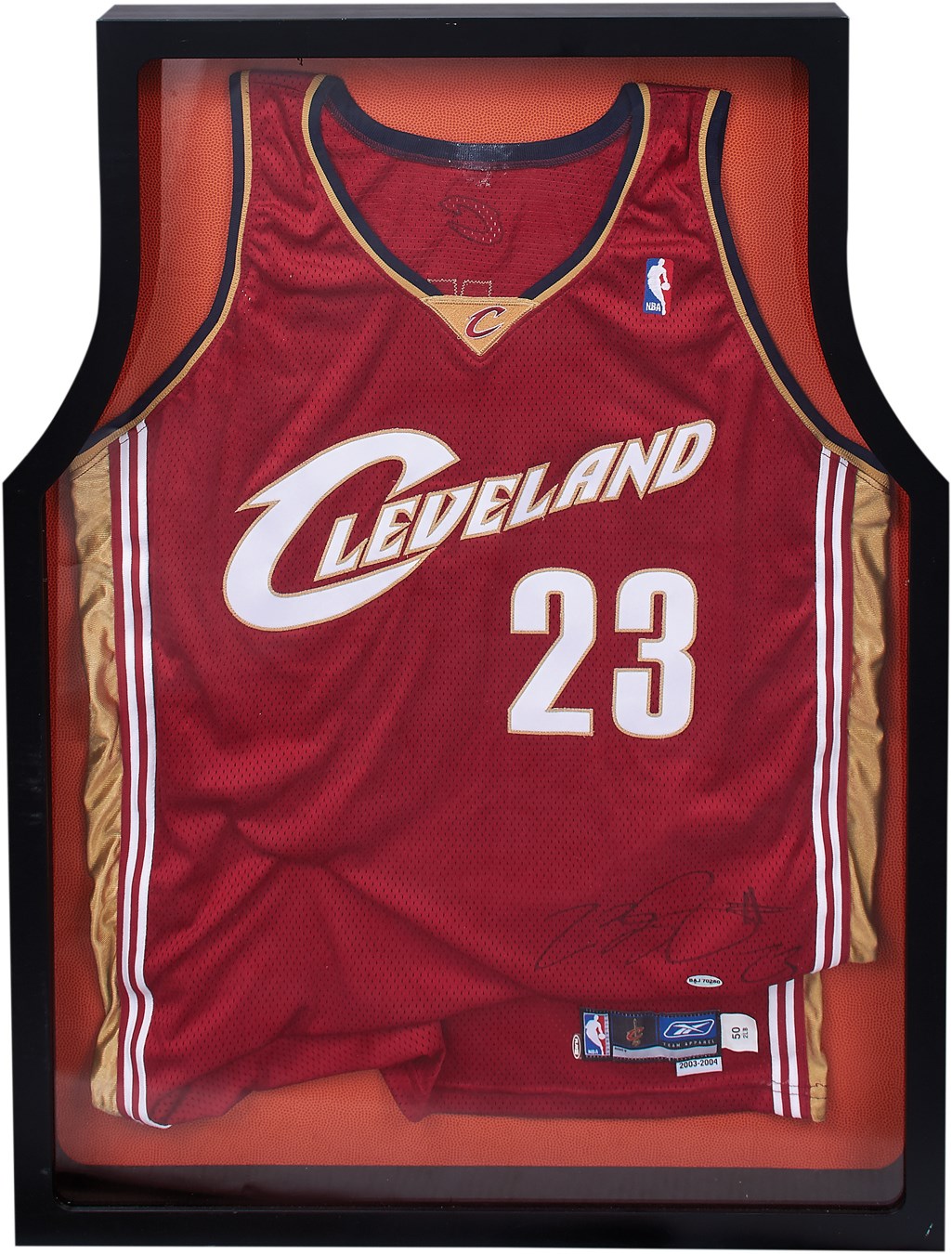 - 2003-04 LeBron James Signed Game Issued Rookie Jersey (UDA)
