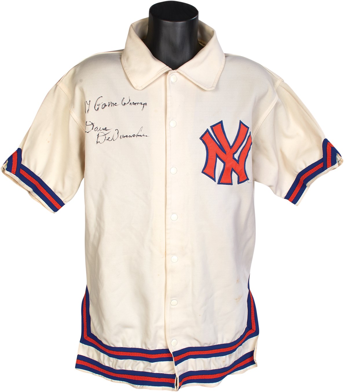 Basketball - Early 1970s Dave DeBusschere New York Knicks Warm Up Top - Photomatched to Last Regular Season Game
