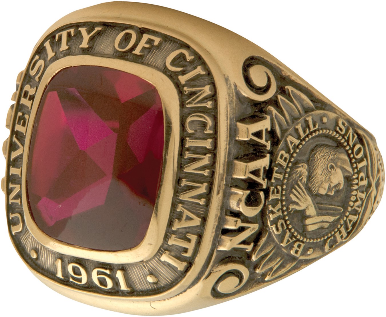 Basketball - 1961 Ed Jucker University of Cincinnati National Basketball Championship Ring