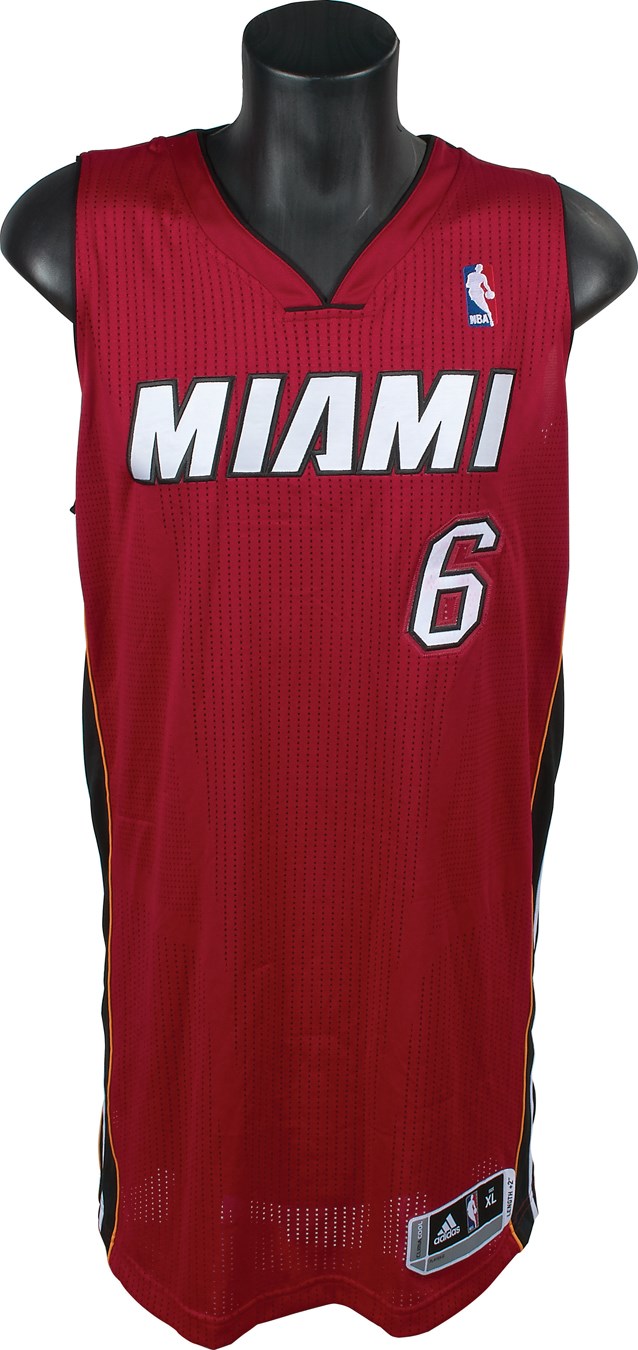LeBron James Signed Miami Heat Jersey (JSA)