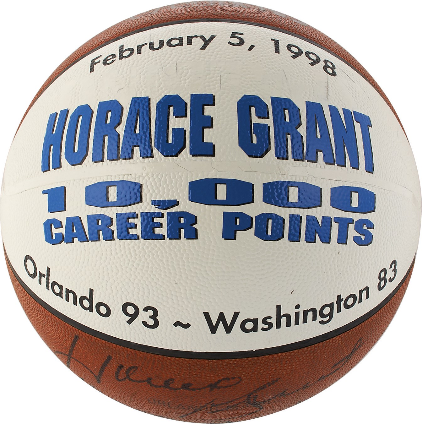 Basketball - Horace Grant 10,000th NBA Point Basketball