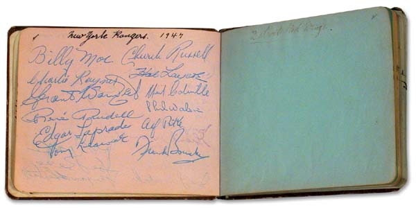 Frozen Ink - 1940’s Hockey Autograph Album