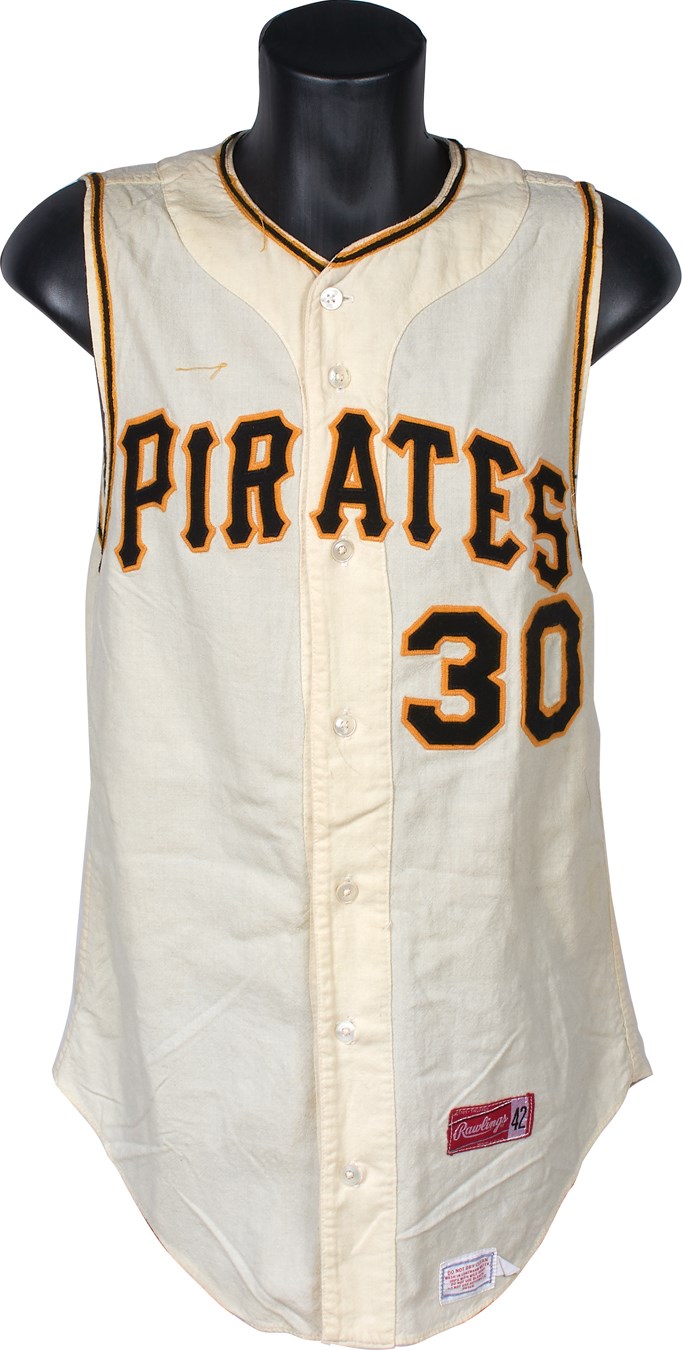 Clemente and Pittsburgh Pirates - 1967 Maury Wills Pittsburgh Pirates Game Worn Jersey
